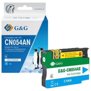 Картридж для струменевих принтерів/БФП G&G HP No.933 XL OJ 6700/7612 Premium Cyan (G&G-CN054AE)