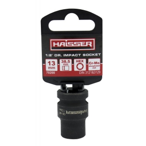 Торцева голівка Haisser ударна шестигранна 1/2" 13ммx38.5мм (70200)