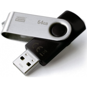 Флеш USB Goodram UTS2 Twister 64GB USB 2.0 Black (UTS2-0640K0R11)