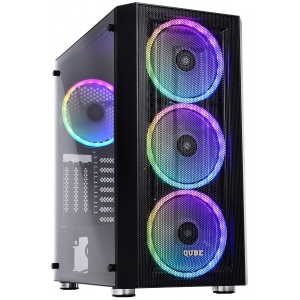 Корпус QUBE Dual Side Glass (GUARD_WH86ARGBDG)