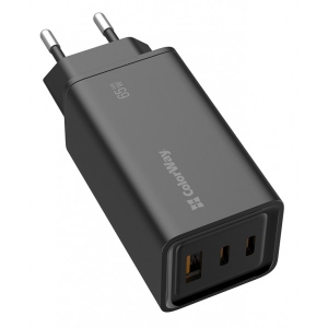 Мережевий зарядний пристрій Colorway GaN3 Pro Power Delivery 2USB Type-C PDx3A;1USBx3A Black (CW-CHS039PD-BK)