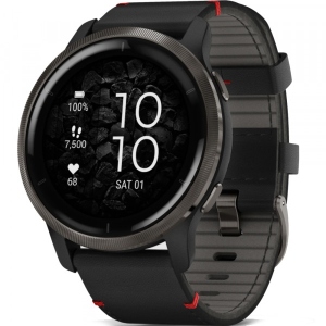Смарт-годинник Garmin Venu 2 Black + Slate (010-02430-21)