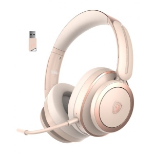 Гарнітура бездротова ігрова Sades SA-208 Builder Golden/Pink (sa208gp)