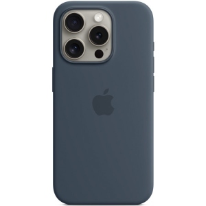 Чохол для смартфону Apple Silicone Case with MagSafe iPhone 15 Pro Storm Blue (MT1D3)