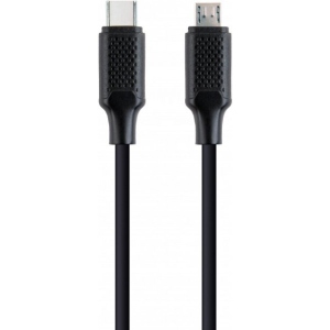 Кабель Gembird USB Type-C-microUSB 1.5 м Black (CC-USB2-CMMBM-1.5M)