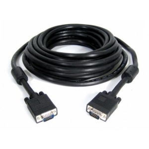 Кабель Gembird HD15M/HD15M с 2-мя фер. кольцами 20m Black (CC-PPVGA-20M-B)