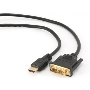 Уцінка - Кабель HDMI - DVI Cablexpert HDMI to DVI 0.5m (CC-HDMI-DVI-0.5M) Black купити в Києві