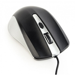 Миша дротова Gembird MUS-4B-01-SB Black/Silver USB