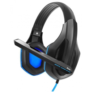 Гарнітура дротова ігрова Gemix X-340 Black-Blue (04300096)