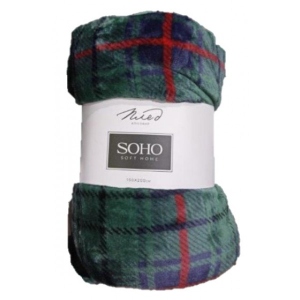 Плед полуторний SOHO 150х200 см Geometry Dark Green (1067К)
