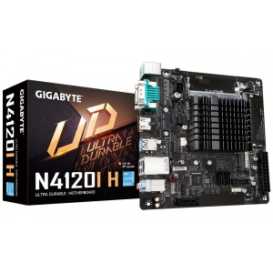 Материнська плата Gigabyte + Celeron N4120 (4 core) VGA/HDM I 1xM.2 1xCOM GbE LAN mini-ITX (N4120I H DDR4)