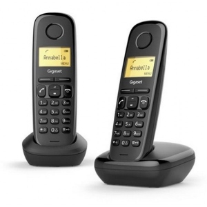 Телефон бездротовий Gigaset A170 DUO Black (L36852H2802S301)