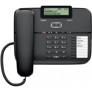 Телефон шнуровий Gigaset DA810A Black (S30350-S214-N101)