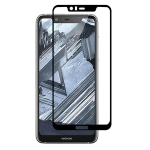 Захисне скло для смартфону PowerPlant Full screen for Nokia 5.1 Plus Black (GL606238)