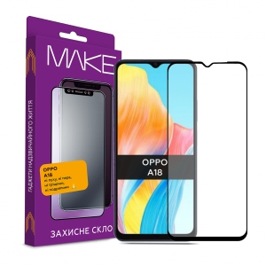 Захисне скло для смартфону MAKE FCFG Oppo A18 (MGF-OA18)