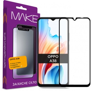 Захисне скло для смартфону MAKE FCFG Oppo A38 (MGF-OA38)