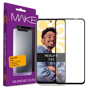 Захисне скло для смартфону MAKE FCFG Realme C55 (MGF-RC55)
