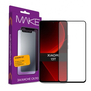 Захисне скло для смартфону MAKE Full Cover Full Glue Xiaomi 13T (MGF-X13T)