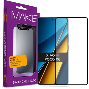 Захисне скло для смартфону MAKE FCFG Poco X6 (MGF-XPX6)