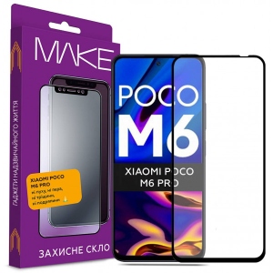Захисне скло для смартфону MAKE FCFG Poco M6 Pro (MGF-XPM6P)