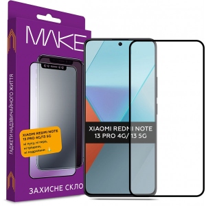 Захисне скло для смартфону MAKE FCFG Xiaomi Redmi Note 13 Pro 4G/Note 13 5G (MGF-XRN13P4G/N135G)