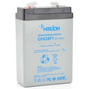 Акумулятор для ДБЖ Merlion AGM GP628F1 6V-2.8Ah (GP628F1)
