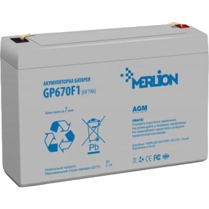 Акумулятор для ДБЖ Merlion 6V-7Ah (GP670F1)