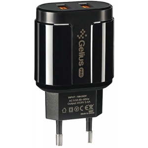 Мережевий зарядний пристрій Gelius Pro Avangard GP-HC06 2USB 2.4A Black