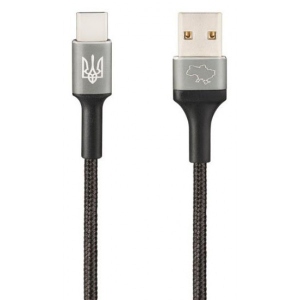 Кабель синхронізації даних Gelius Strong Ukraine Type-C GP-UCN002C Black 1.2m (92320)