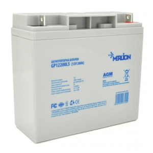 Акумулятор для ДБЖ Merlion AGM GP12200L5 12 V 20 Ah (27745)