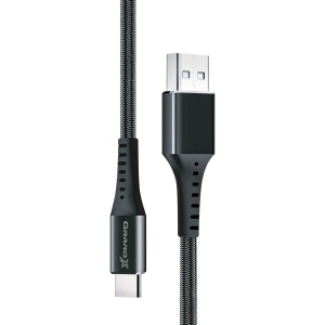 Кабель синхронізації даних Grand-X USB-USB Type-C 1.2m Fast Сharge Black (FC-12B) продаж