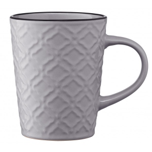 Чашка Ardesto Relief 320 мл 
Grey (AR3474GR)