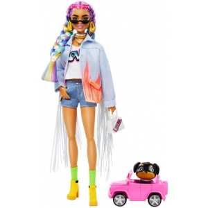Лялька Barbie Екстра з райдужними косичками (GRN29)