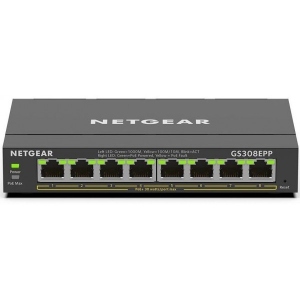 Коммутатор локальної мережі (Switch) Netgear GS308EPP-100PES