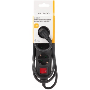 Мережевий фільтр Deltaco GT-0360 (3 розетки, 1,5 м)