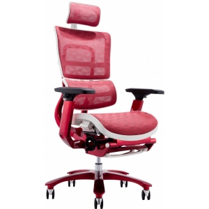 Крісло офісне GT Racer X-815L White/Red (W-52)
