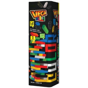 Настільна гра розважальна (5-7 років) Danko-Toys Дженга кольорова "VEGA COLOR" (GVC-01U)