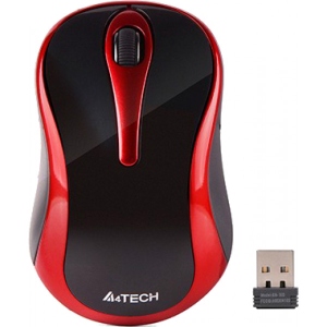 Миша бездротова A4tech G3-280N Black/Red USB V-Track
