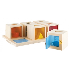 Сортер Guidecraft Manipulatives Коробочки з геометричними фігурами (G5058)