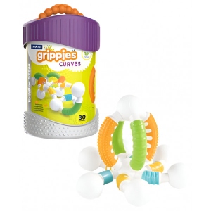 Магнітний конструктор Guidecraft Grippies Curves, 30 деталей (G8320)