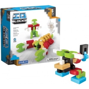 Пластиковий конструктор Guidecraft IO Blocks з доповненою 3d реальністю, 76 деталей (G9600)
