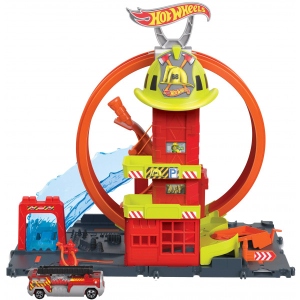 Ігровий набір Hot Wheels Супер петля с пожарной станцией (HKX41)