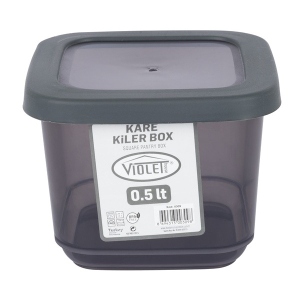 Ємність для сипучих VIOLET HOUSE 0309 Transparent Black 0.5 л