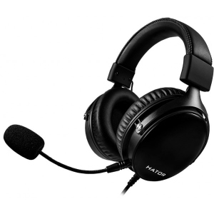 Гарнітура дротова ігрова Hator Hyperpunk Black (HTA-820)