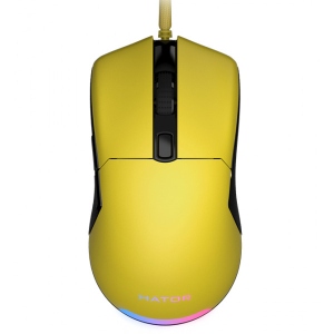 Уцінка - Миша дротова ігрова Hator Pulsar Essential Yellow (HTM-308)