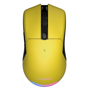 Миша бездротова ігрова Hator Pulsar Wireless Yellow (HTM-318)