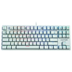 Клавіатура дротова ігрова Hator Rockfall EVO TKL Optical (HTK-631) White