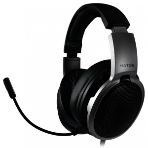 Гарнітура дротова ігрова Hator Hellraizer Black/Grey (HTA-811)