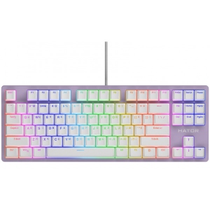 Клавіатура дротова ігрова Hator Rockfall 2 Mecha TKL Orange USB Lilac (HTK-724)