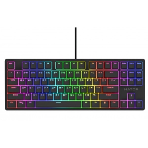 Клавіатура дротова ігрова Hator Rockfall 2 Mecha TKL Indigo USB Black (HTK-725)